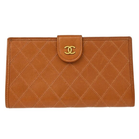 Chanel Brown Lambskin Bicolore Wallet 195736 - Picture 1 of 7